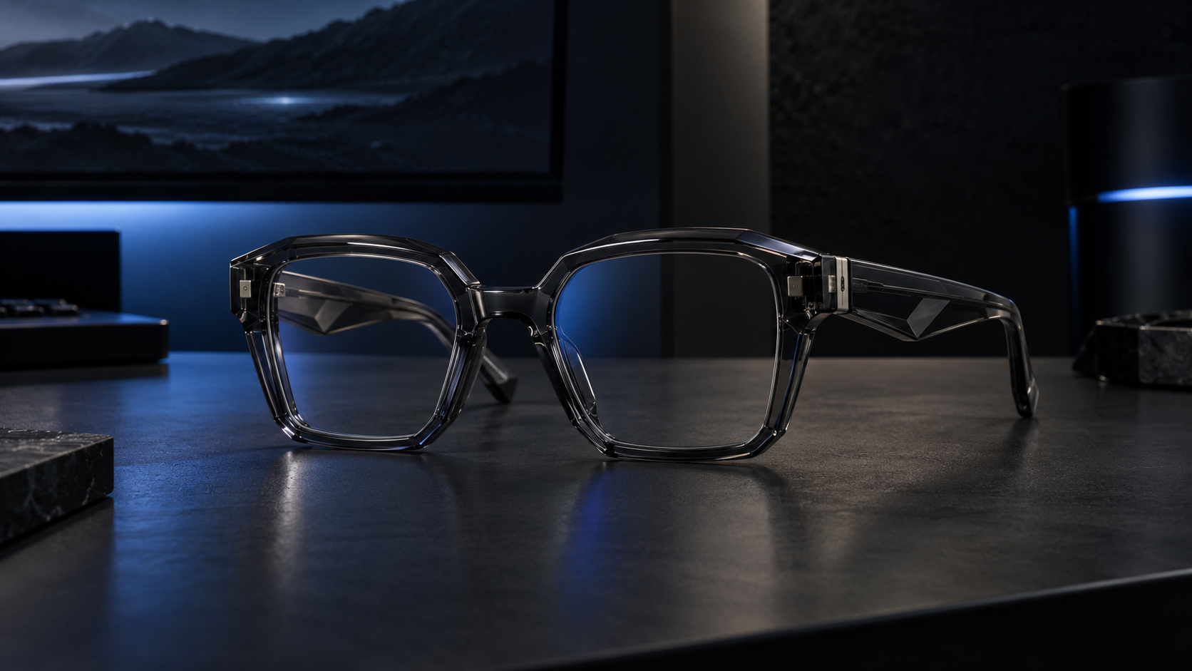Fashion-forward acetate PC gaming eyewear developed for a confidential brand